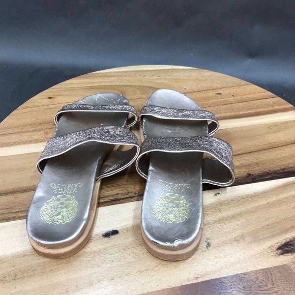 Vince Camuto Pink Metallic Slides Slip On Sandals Womens Size 7 B - Picture 5 of 11